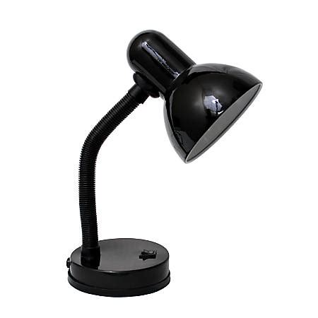FUNCTIONAL DESIGN - Swiveling lamp head and base rotate for directional Lighting; ADJUSTABLE HEAD - Fully flexible lamp head and arm to easily position light zone. . Office depot desk lamps